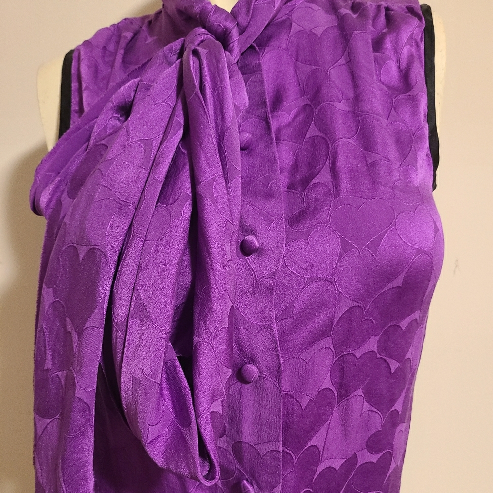 Closet Sale 🥰 Marc Jacobs jacquard heart print silk blouse